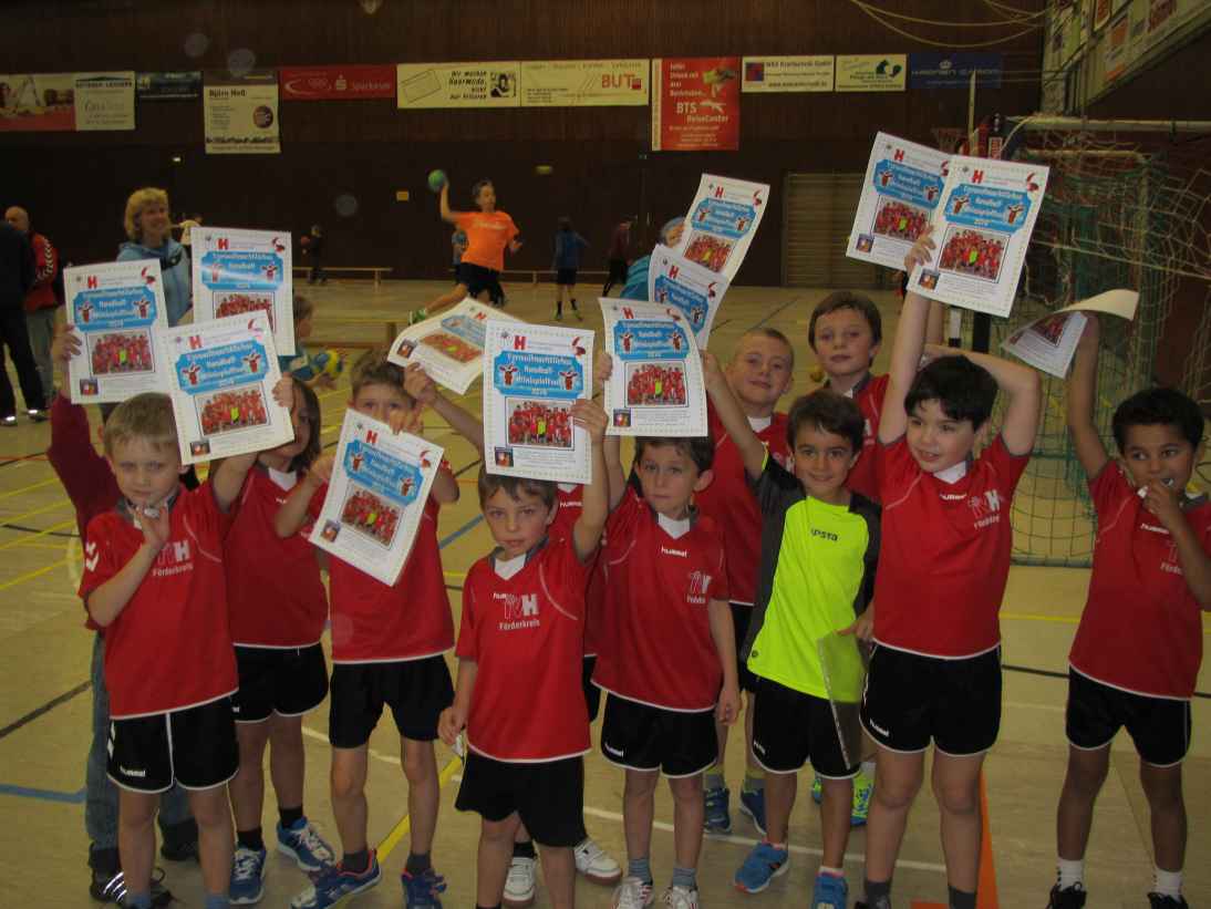 TVH-Minis 2014/15 mit Urkunden